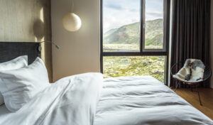 Photographie d'architecture d'intérieure dans un hôtel en Islande par le photographe Christophe Levet