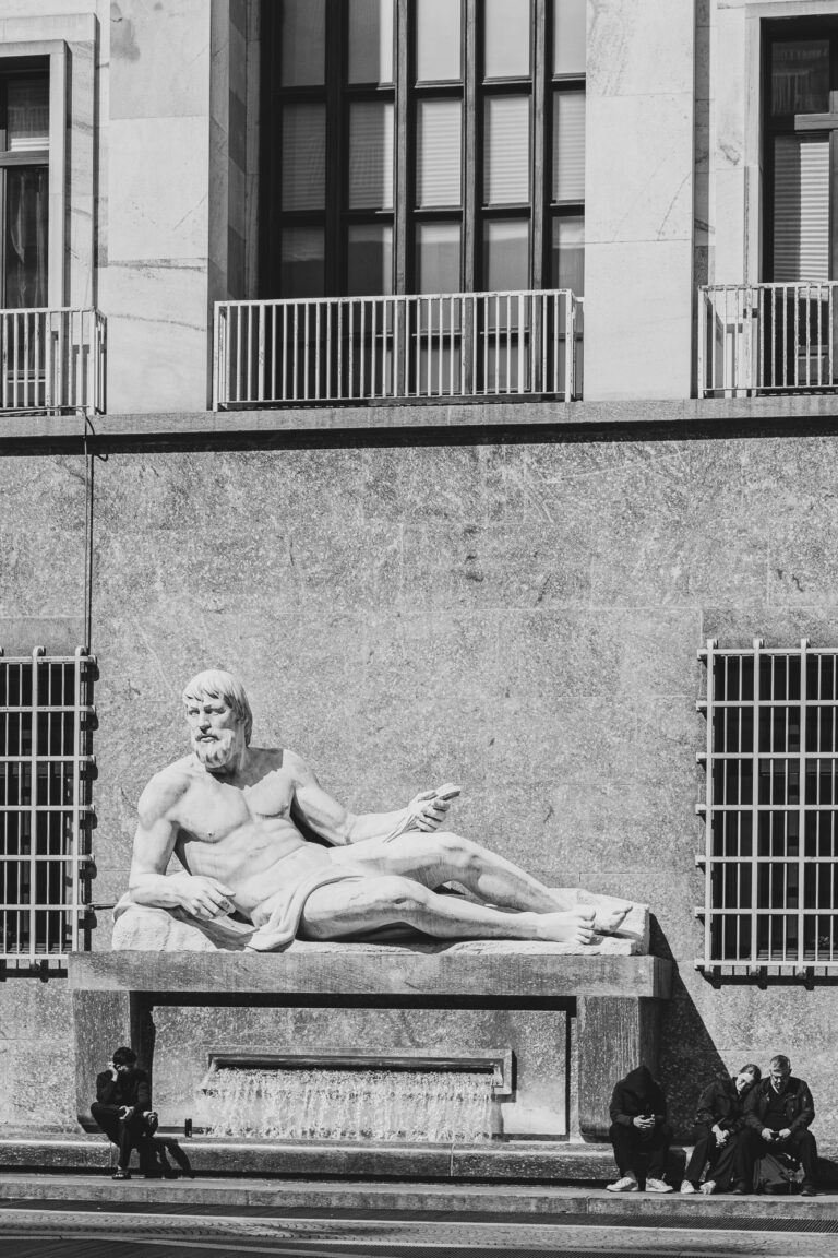Statue à Turin en Italie